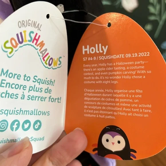 SQUISHMALLOWS Original Holly the Owl in Spider costume!!! Plushie NEW WITH TAGS! - Picture 4 of 12